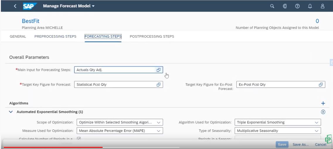 Best Fit Forecasting with SAP IBP