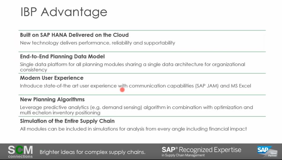 sap integrated business planning vs apo