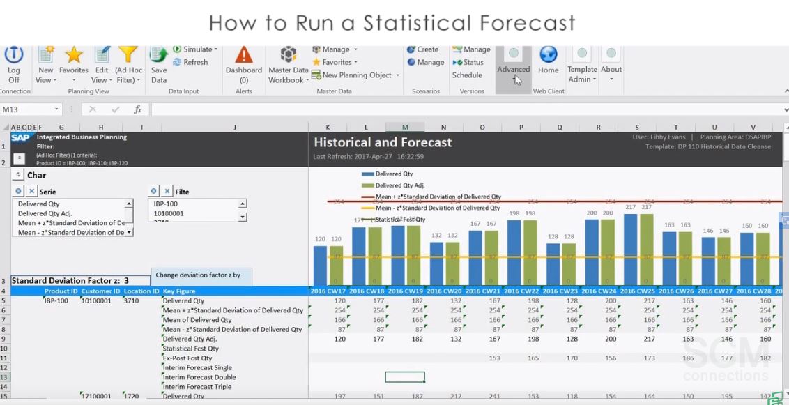 History cleaning with SAP IBP